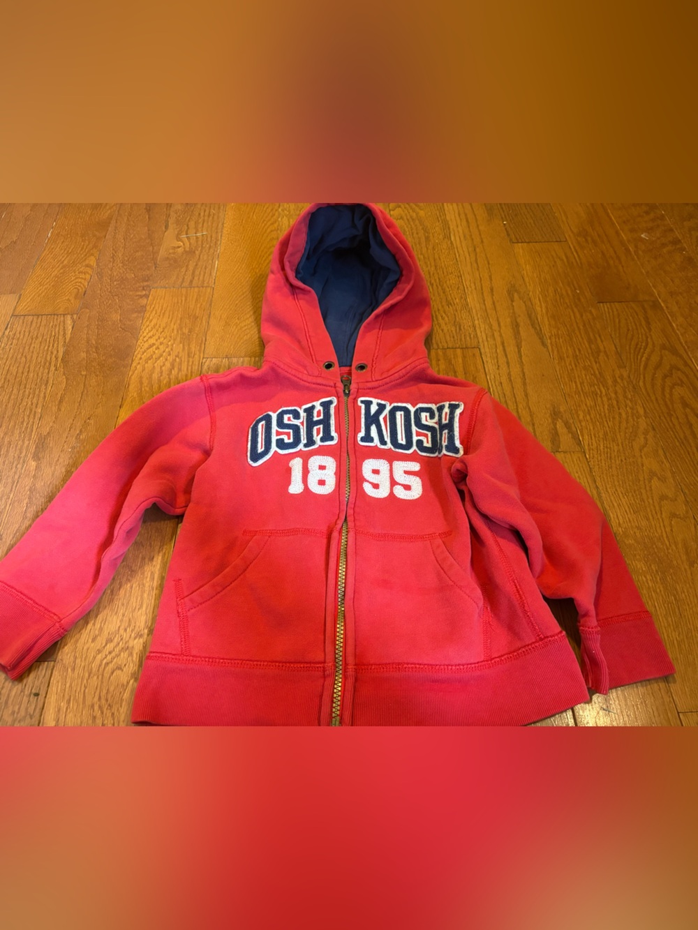 OshKosh B'gosh Red Zip-Up Hoodie for Kids